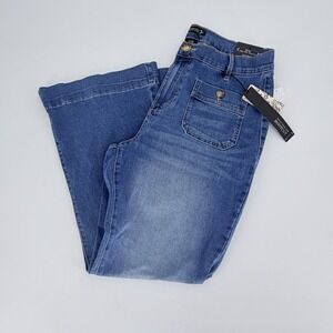 Nanette Lepore Belle High Rise Bootcut Jeans Womens 16W Medium Wash NWT